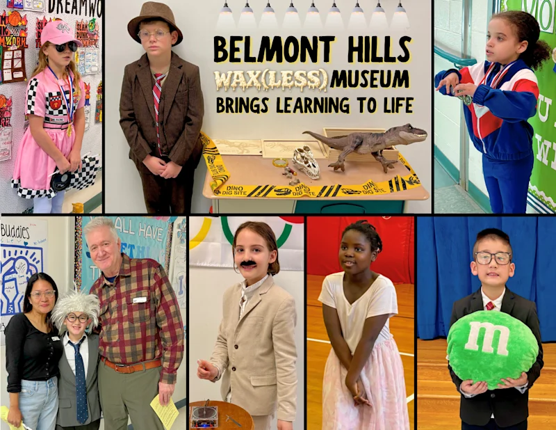 Belmont Hills’ Wax(less) Museum brings history to life