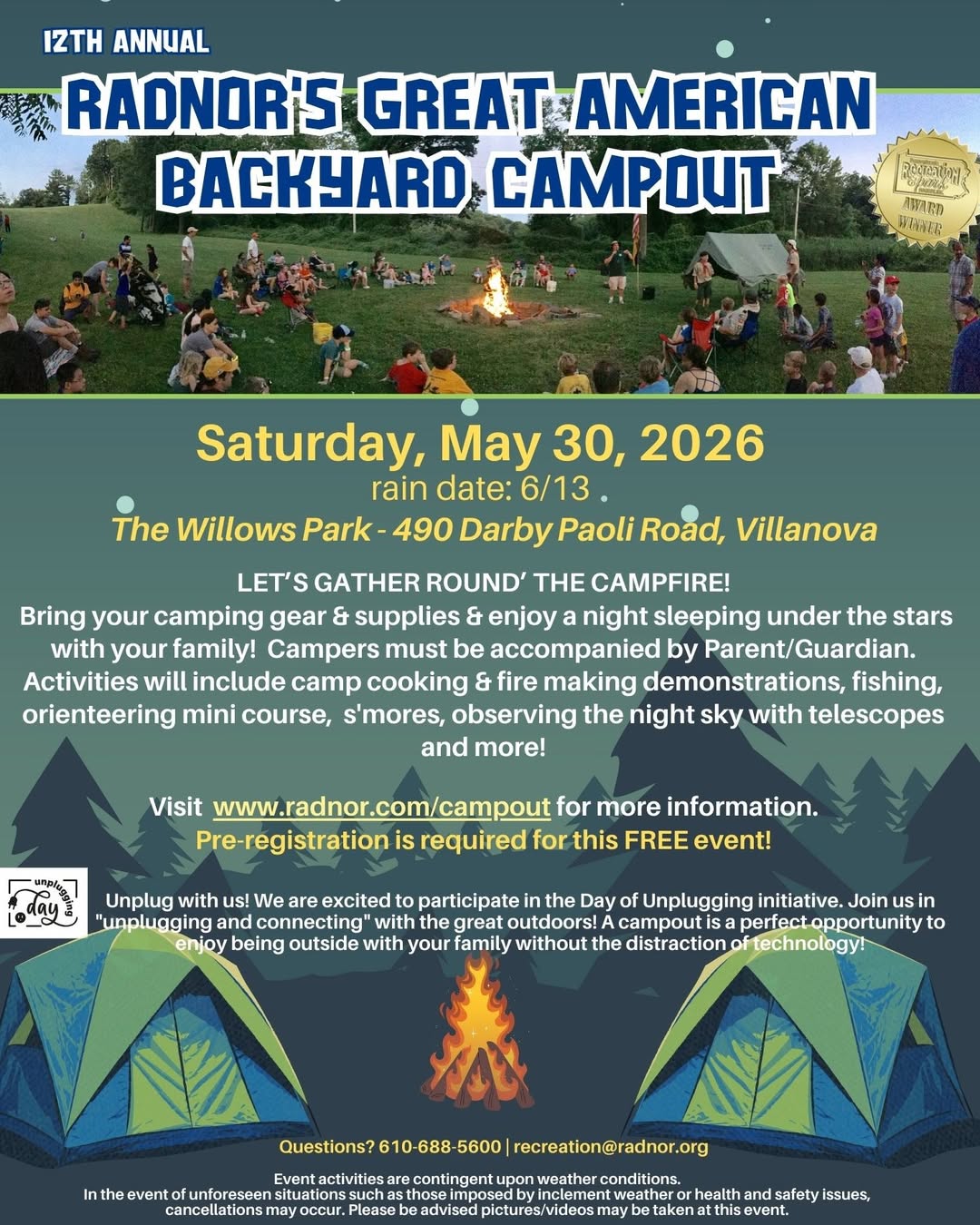 Great American Backyard Campout to bring s’more fun to Radnor