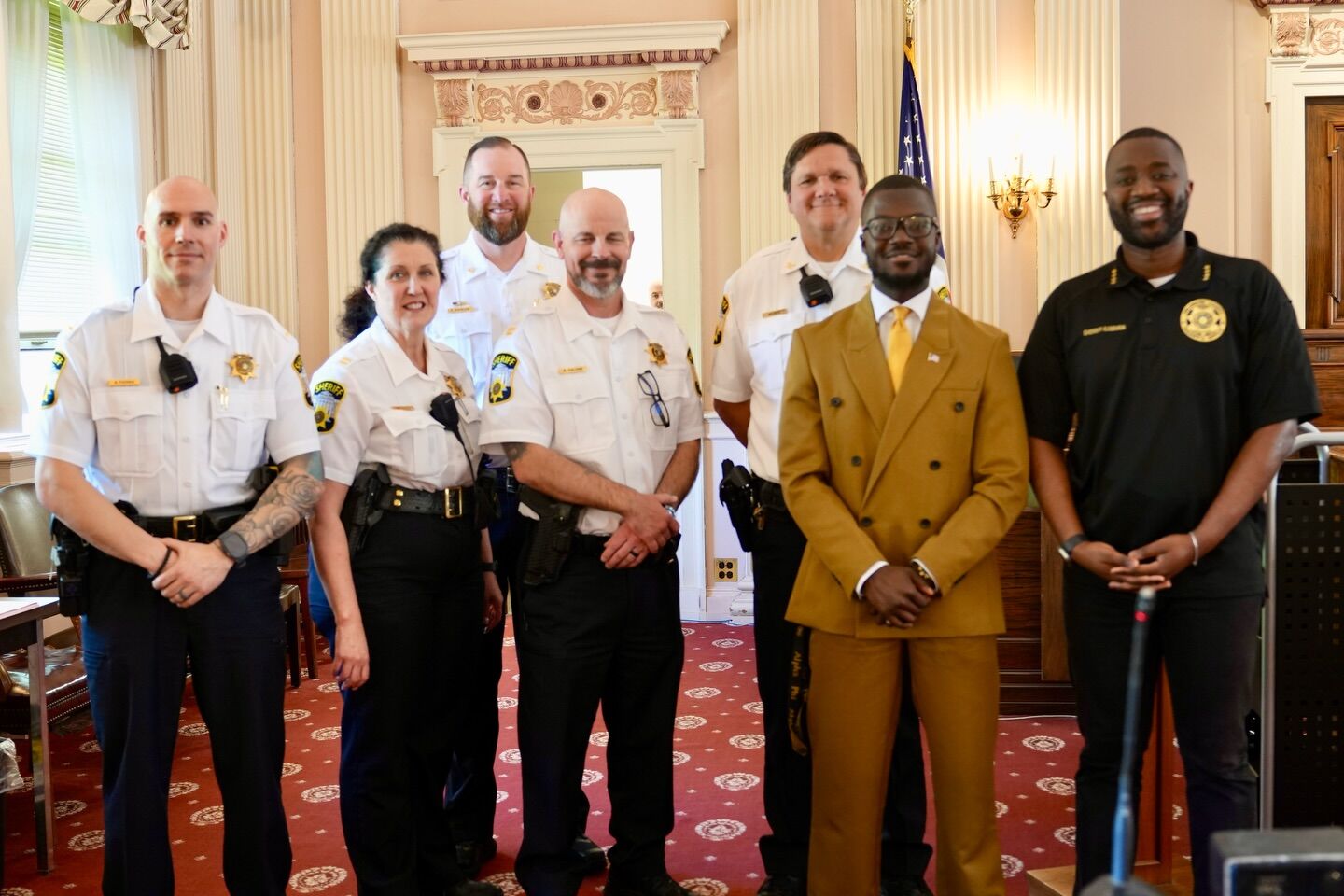 Delco sheriff welcomes a new deputy